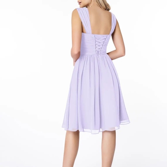 Azazie lavender sleeveless dress (Size 14) that highlights its value. - Picture 5 of 7